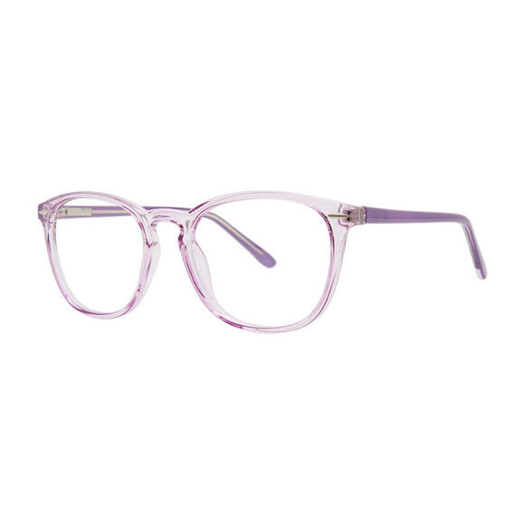 Modern Plastic Achieve Eyeglasses Classic Round Lilac Crystal Frame, 51-19-135 - Picture 1 of 1